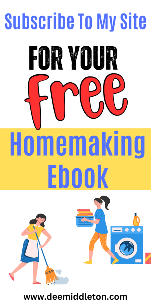 Subscribe To My Site: Free Homemaking Ebook