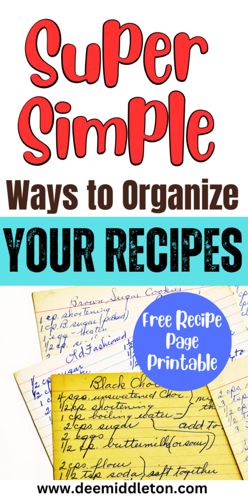 How to Organize Your Recipes