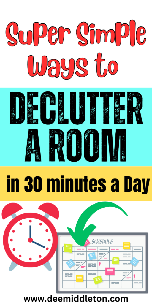 Declutter a Room in 30 minutes a Day - apartment closet organization, diy organizer, clutter organization, keeping house clean, declutter help, home cleaning remedies, declutter checklist