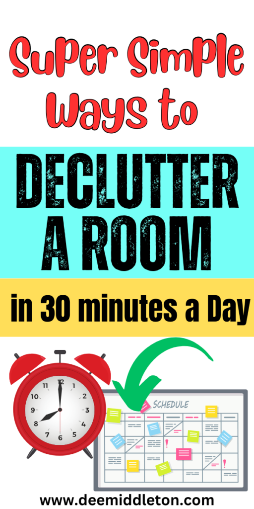 Declutter a Room in 30 minutes a Day - apartment closet organization, diy organizer, clutter organization, keeping house clean, declutter help, home cleaning remedies, declutter checklist