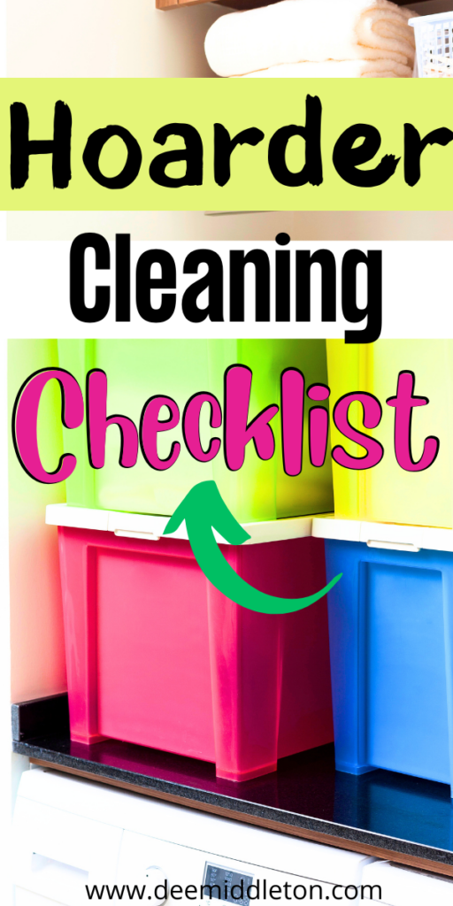 Hoarder Cleaning Checklist.