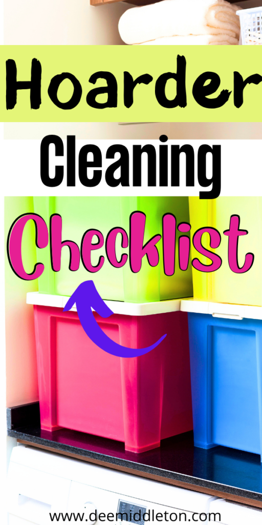 Hoarder Cleaning Checklist.