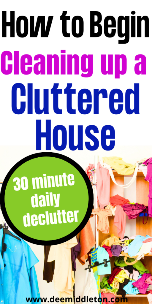 30 Day Decluttering Your Home Challenge - 30 days organization challenge, 1 month declutter challenge, declutter your home in 30 days, hoarder help, easy cleaning solutions, cluttered house