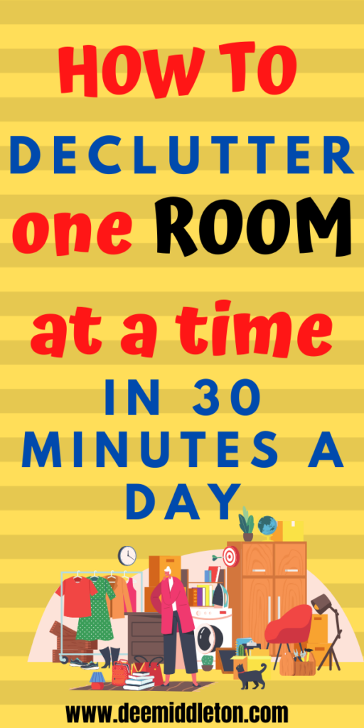 Declutter a Room in 30 minutes a Day - apartment closet organization, diy organizer, clutter organization, keeping house clean, declutter help, home cleaning remedies, declutter checklist