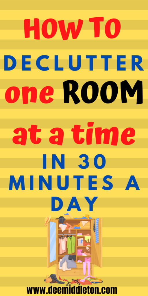 Declutter a Room in 30 minutes a Day - apartment closet organization, diy organizer, clutter organization, keeping house clean, declutter help, home cleaning remedies, declutter checklist