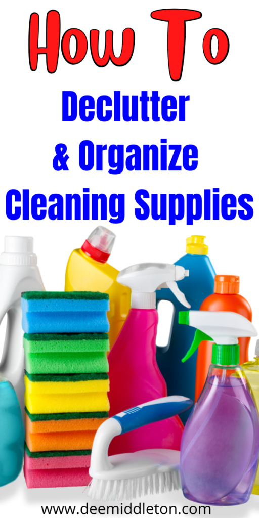 7 Easy Ways to Declutter and Organize Cleaning Supplies - get rid of stuff declutter, declutter for moving, declutter plan, declutter bathroom, deep cleaning checklist, declutter checklist, declutter challenge