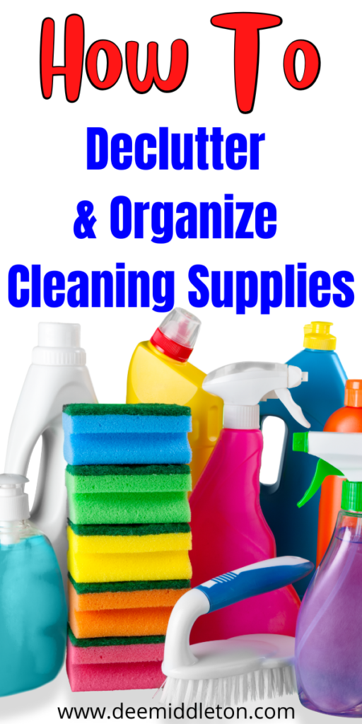 7 Easy Ways to Declutter and Organize Cleaning Supplies - get rid of stuff declutter, declutter for moving, declutter plan, declutter bathroom, deep cleaning checklist, declutter checklist, declutter challenge