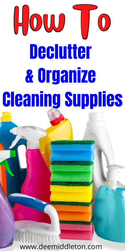 7 Easy Ways to Declutter and Organize Cleaning Supplies - get rid of stuff declutter, declutter for moving, declutter plan, declutter bathroom, deep cleaning checklist, declutter checklist, declutter challenge