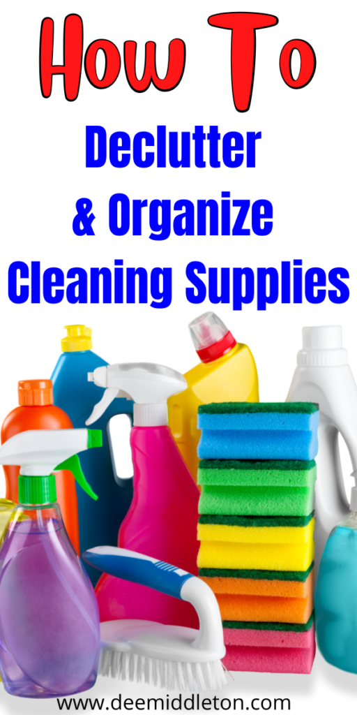 7 Easy Ways to Declutter and Organize Cleaning Supplies - get rid of stuff declutter, declutter for moving, declutter plan, declutter bathroom, deep cleaning checklist, declutter checklist, declutter challenge