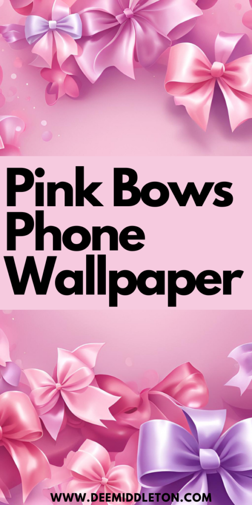 Pink Bows Phone Wallpaper - feminine pink bows phone wallpaper, coquette bows phone wallpaper, pastel pink bows phone wallpaper, feminine bows wallpaper, pink aesthetic phone wallpaper, coquette ribbon phone wallpaper, pink coquette wallpaper, bows and ribbons phone wallpaper