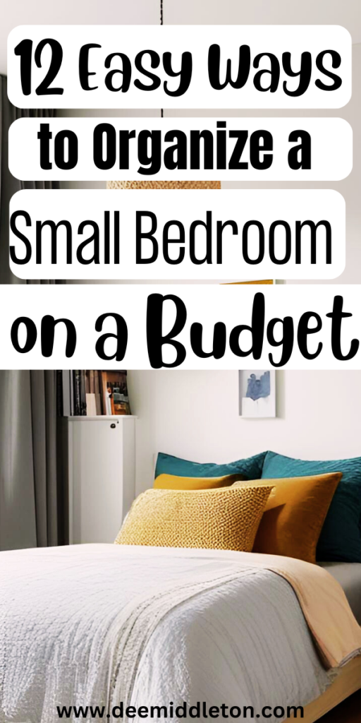 12 Easy Ways to Organize a Small Bedroom on a Budget - Small Room OrganizationOrganized ClosetGirl CaveClothes Closet OrganizationOrganization ClosetKids Closet OrganizationBedroom UpdatesDorm Room OrganizationCloset Organization Diy