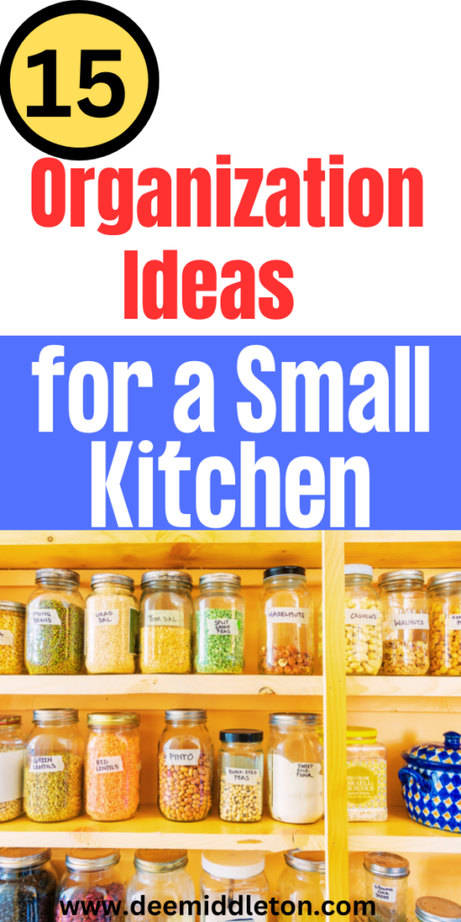 15 Organization Ideas for a Small Kitchen -Small Kitchen HacksApartment HacksSmall Apartment KitchenSmall Kitchen OrganizationSmall Kitchen StorageApartment OrganizationApartment Decor InspirationApartment KitchenFurniture Kitchen