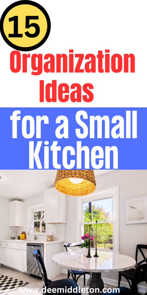 15 Organization Ideas for a Small Kitchen -Small Kitchen HacksApartment HacksSmall Apartment KitchenSmall Kitchen OrganizationSmall Kitchen StorageApartment OrganizationApartment Decor InspirationApartment KitchenFurniture Kitchen