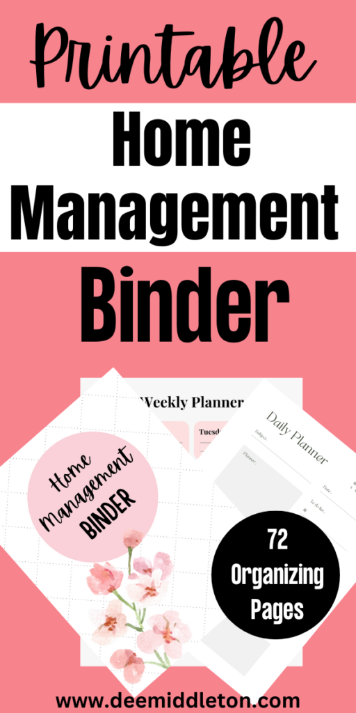 Printable Home Management Binder - Life Binder PrintablesHome Binder PrintablesHomemaking BinderBinder Printables FreeFamily Emergency BinderHome Organization BindersOrganization BinderFamily BinderEmergency Binder