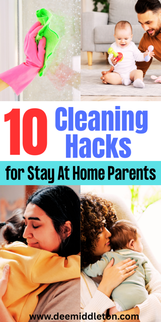 10 Cleaning Hacks for Stay At Home Parents - Schedule For Working MomStay at home dadRealistic Cleaning ScheduleMom Cleaning Schedulestay at home Mom Cleaning ScheduleEasy Cleaning ScheduleChore ScheduleDaily Cleaning ScheduleHomemaker ScheduleWorking Mom Schedule