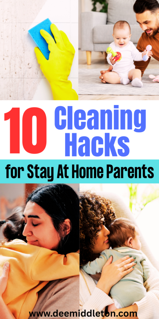 10 Cleaning Hacks for Stay At Home Parents - Schedule For Working MomStay at home dadRealistic Cleaning ScheduleMom Cleaning Schedulestay at home Mom Cleaning ScheduleEasy Cleaning ScheduleChore ScheduleDaily Cleaning ScheduleHomemaker ScheduleWorking Mom Schedule