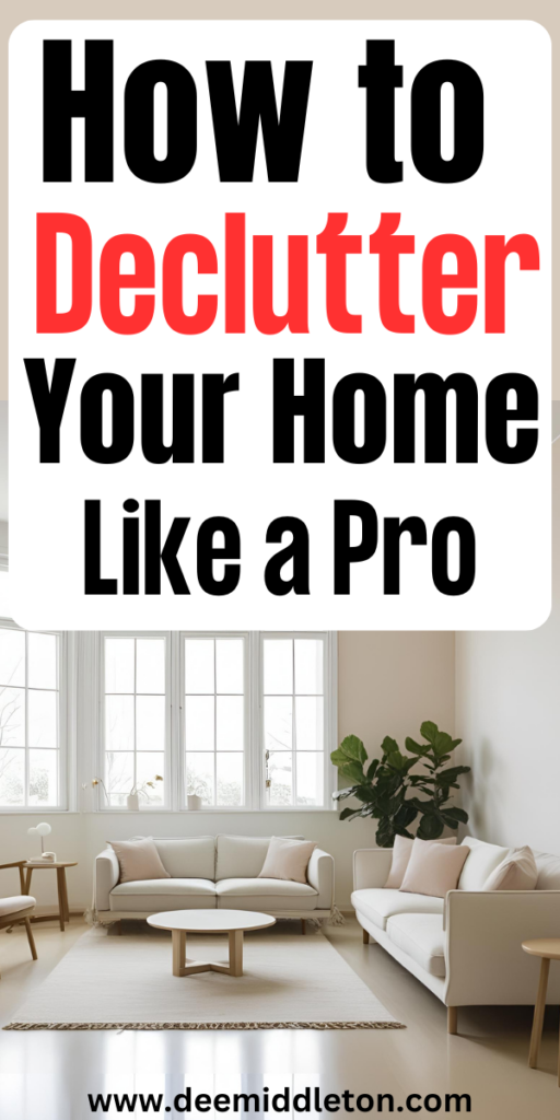 8 Tips to Organize Your Living Room - Decluttering And Organizing HomeClearing Clutter TipsHow To Organize Your House Room By RoomOrganize Declutter Storage SolutionsHow To Get Rid Of ThingsHow To Downsize Your HomeHow To Declutter Your ClosetHow To Declutter Your Home Room By RoomHome Declutter Checklist
