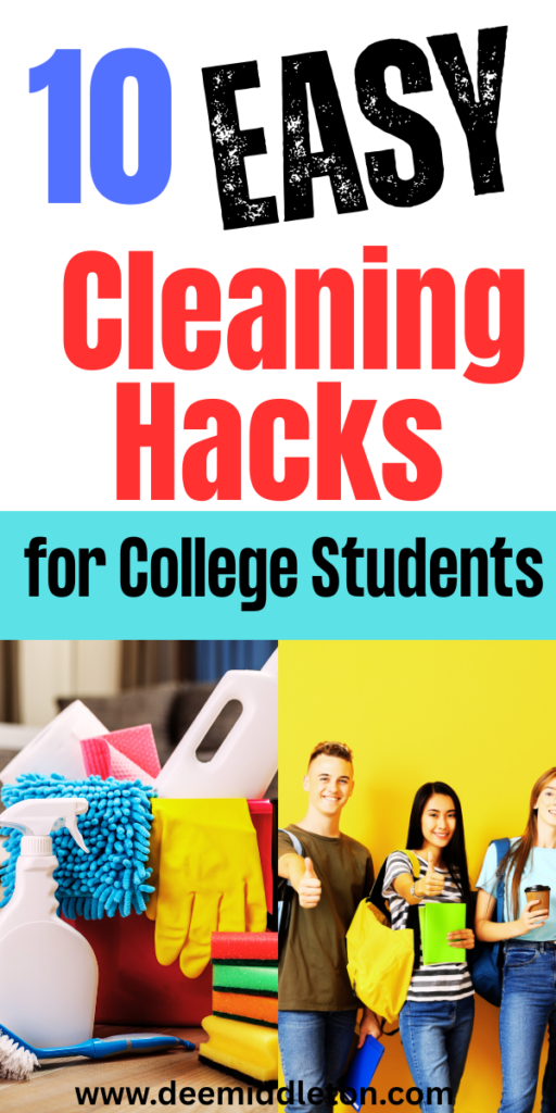 10 Easy Cleaning Hacks for College Students - Easy Cleaning HacksDiy Cleaning SolutionHomemade Cleaning SolutionsDeep Cleaning TipsDiy Home CleaningDiy Cleaning HacksCleaning Tips TricksCleaning StuffHomemade Cleaners