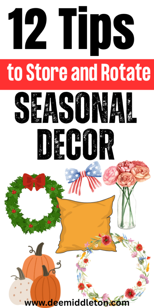 12 Tips to Store and Rotate Seasonal Decor - Holiday OrganizationMessy KidsChristmas OrganizationProject OrganizationHoliday StorageChristmas StorageNoel ChristmasCleaning OrganizingOrganization HacksArtificial Flower OrganizationSilk Flower Storage Ideas Craft RoomsOrganizing Artificial FlowersStorage For Floral Stems Craft RoomsOrganizing Floral Stemsdecor StorageWreath StorageSupplies Storage