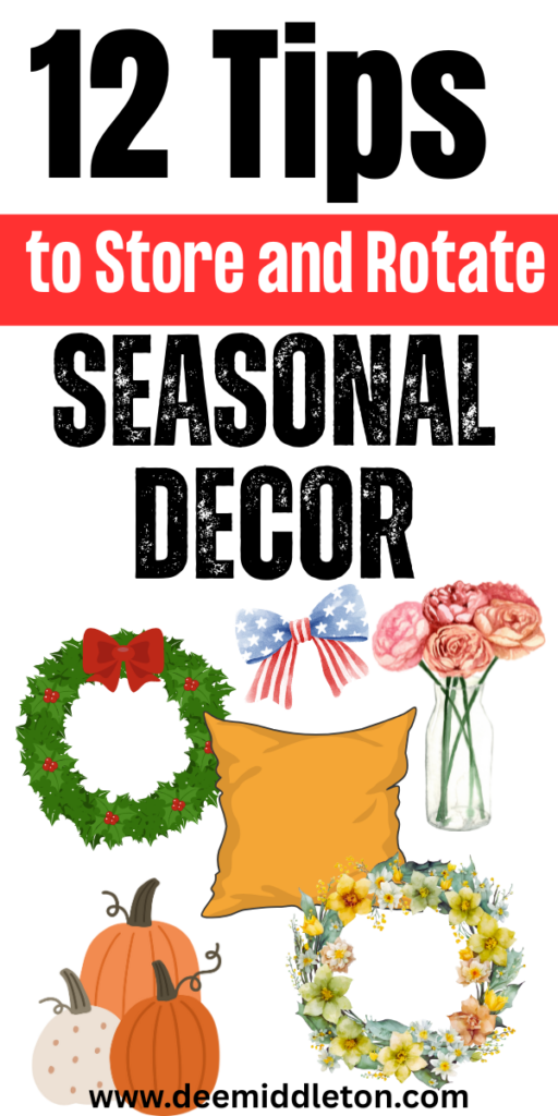 12 Tips to Store and Rotate Seasonal Decor - Holiday OrganizationMessy KidsChristmas OrganizationProject OrganizationHoliday StorageChristmas StorageNoel ChristmasCleaning OrganizingOrganization HacksArtificial Flower OrganizationSilk Flower Storage Ideas Craft RoomsOrganizing Artificial FlowersStorage For Floral Stems Craft RoomsOrganizing Floral Stemsdecor StorageWreath StorageSupplies Storage