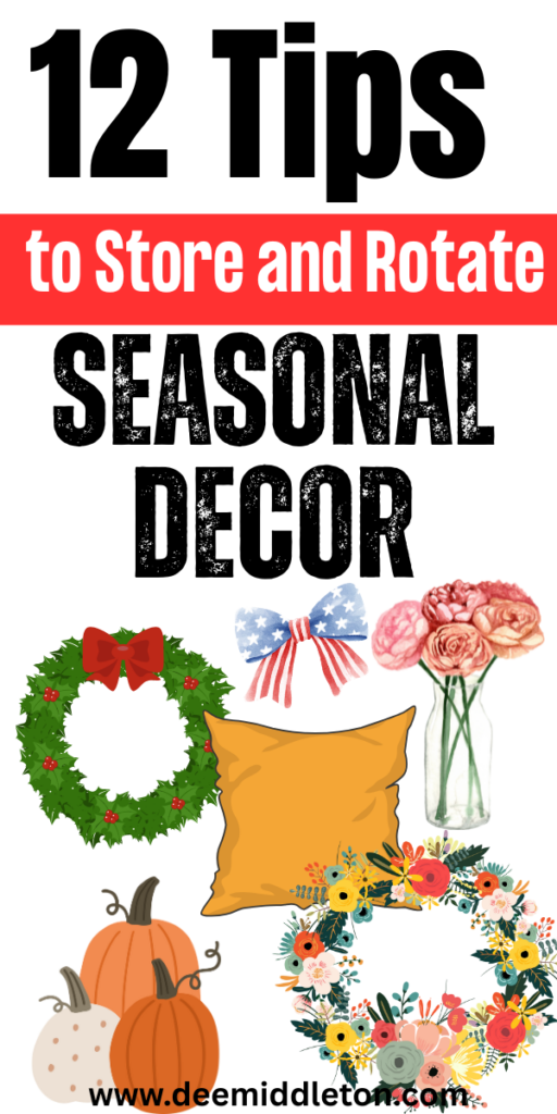 12 Tips to Store and Rotate Seasonal Decor - Holiday OrganizationMessy KidsChristmas OrganizationProject OrganizationHoliday StorageChristmas StorageNoel ChristmasCleaning OrganizingOrganization HacksArtificial Flower OrganizationSilk Flower Storage Ideas Craft RoomsOrganizing Artificial FlowersStorage For Floral Stems Craft RoomsOrganizing Floral Stemsdecor StorageWreath StorageSupplies Storage