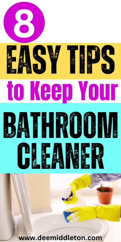 8 Easy Tips to Keep Your Bathroom Cleaner - Home Cleaning Routine ScheduleHouse Cleaning Checklist Daily Weekly MonthlyFamily House Cleaning ScheduleHouse Cleaning Routine For Working MomDetailed Weekly Cleaning ListWeekly House Cleaning Schedule For Working MomsEasy Daily Cleaning ScheduleDeep Cleaning Schedule PrintableHouse Keeping Schedule Cleaning Routines