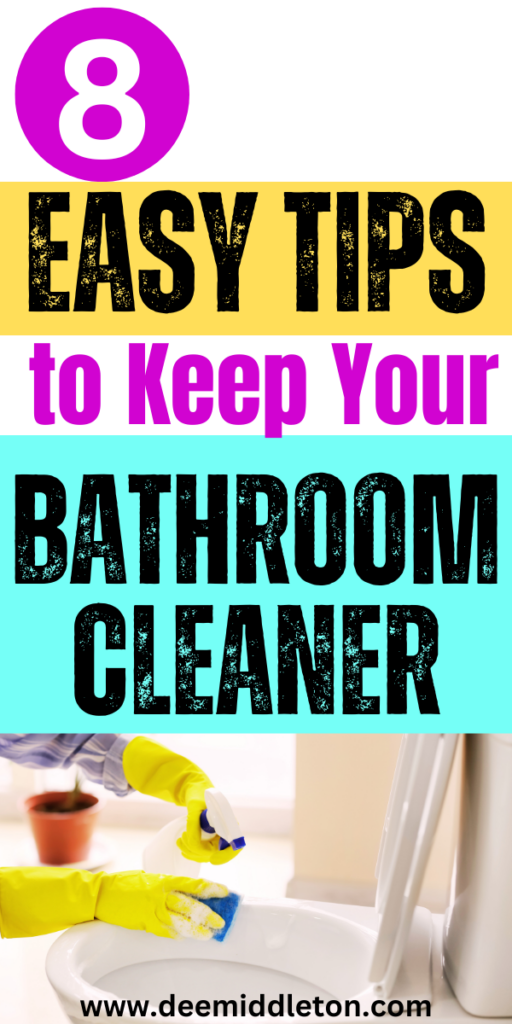8 Easy Tips to Keep Your Bathroom Cleaner - Home Cleaning Routine ScheduleHouse Cleaning Checklist Daily Weekly MonthlyFamily House Cleaning ScheduleHouse Cleaning Routine For Working MomDetailed Weekly Cleaning ListWeekly House Cleaning Schedule For Working MomsEasy Daily Cleaning ScheduleDeep Cleaning Schedule PrintableHouse Keeping Schedule Cleaning Routines