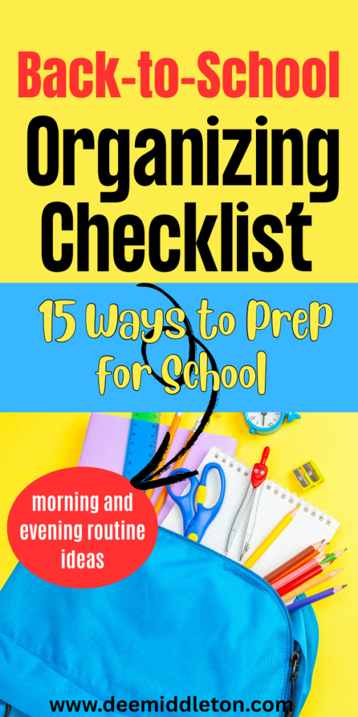 Back-to-School Organizing Checklist: 15 Ways to Prep for School - Back To School ChecklistSchool ChecklistBack To School OrganizationSchool PrintablesBack To School HacksBack 2 SchoolGrammar SchoolAfterschool ActivitiesSchool Time