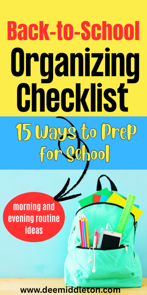 Back-to-School Organizing Checklist: 15 Ways to Prep for School - Back To School ChecklistSchool ChecklistBack To School OrganizationSchool PrintablesBack To School HacksBack 2 SchoolGrammar SchoolAfterschool ActivitiesSchool Time
