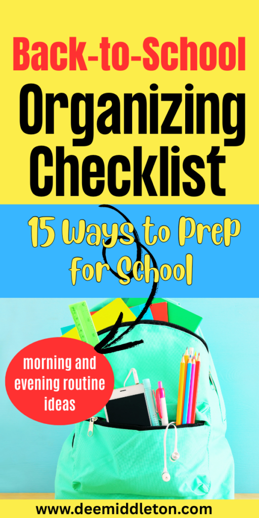 Back-to-School Organizing Checklist: 15 Ways to Prep for School - Back To School ChecklistSchool ChecklistBack To School OrganizationSchool PrintablesBack To School HacksBack 2 SchoolGrammar SchoolAfterschool ActivitiesSchool Time