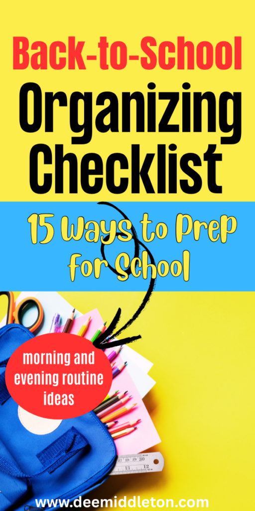 Back-to-School Organizing Checklist: 15 Ways to Prep for School - Back To School ChecklistSchool ChecklistBack To School OrganizationSchool PrintablesBack To School HacksBack 2 SchoolGrammar SchoolAfterschool ActivitiesSchool Time
