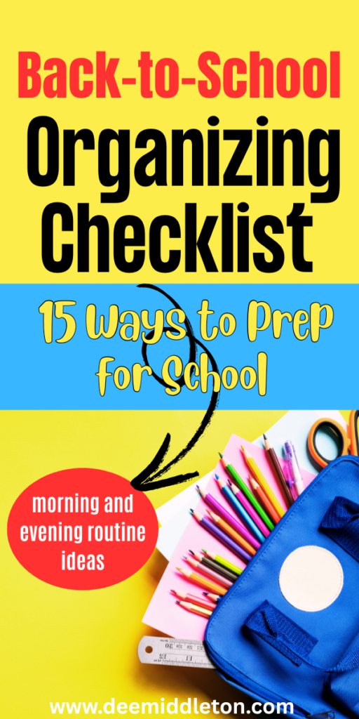 Back-to-School Organizing Checklist: 15 Ways to Prep for School - Back To School ChecklistSchool ChecklistBack To School OrganizationSchool PrintablesBack To School HacksBack 2 SchoolGrammar SchoolAfterschool ActivitiesSchool Time