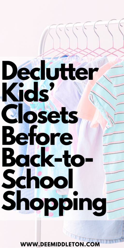 Declutter Kids’ Closets Before Back-to-School Shopping - How To Organize Kids RoomDecluttering Kids RoomKids Room Storage IdeasKids Room Organization DiyDeclutter Kids RoomDeclutter BedroomSmall Kids BedroomKids Clothes OrganizationKids Bedroom Organization