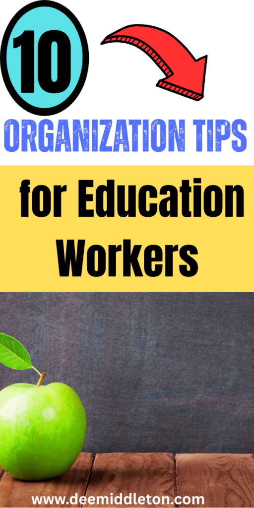 10 Organization Tips for Education Workers - Teacher OrganizationEducator OrganizationManager OrganizationOrganization Work ProductivityOrganize Small Business OfficeManager Organization TipsOffice CoordinatorOrganize Meetings EfficientlyHow To Manage Work EfficientlyOrganizing Office Tasks EfficientlyWork Notebook Organization