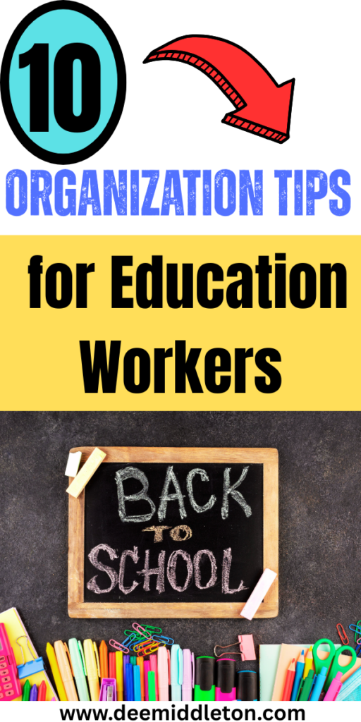 10 Organization Tips for Education Workers - Teacher OrganizationEducator OrganizationManager OrganizationOrganization Work ProductivityOrganize Small Business OfficeManager Organization TipsOffice CoordinatorOrganize Meetings EfficientlyHow To Manage Work EfficientlyOrganizing Office Tasks EfficientlyWork Notebook Organization