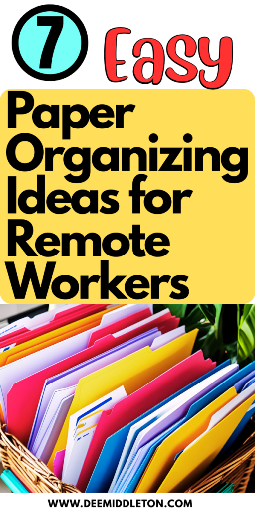 7 Easy Paper Organizing Ideas for Remote Workers - Organizing Paperwork Without A Filing CabinetDiy Filing SystemHome Document Organization IdeasHow To Store PaperworkOrganize Business PaperworkOrganizing An Office At HomeOrganizing Files Without A File CabinetOrganizing Office CabinetsFiling Storage