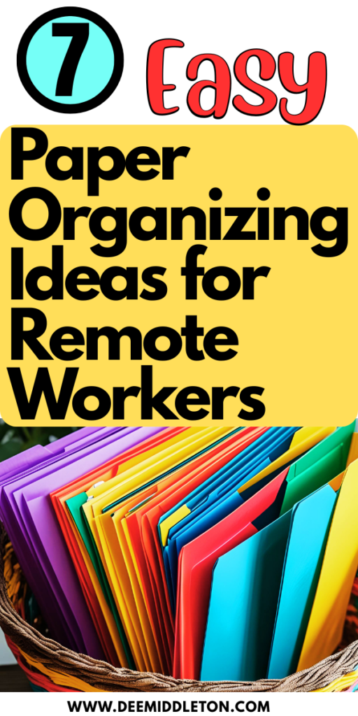 7 Easy Paper Organizing Ideas for Remote Workers - Organizing Paperwork Without A Filing CabinetDiy Filing SystemHome Document Organization IdeasHow To Store PaperworkOrganize Business PaperworkOrganizing An Office At HomeOrganizing Files Without A File CabinetOrganizing Office CabinetsFiling Storage