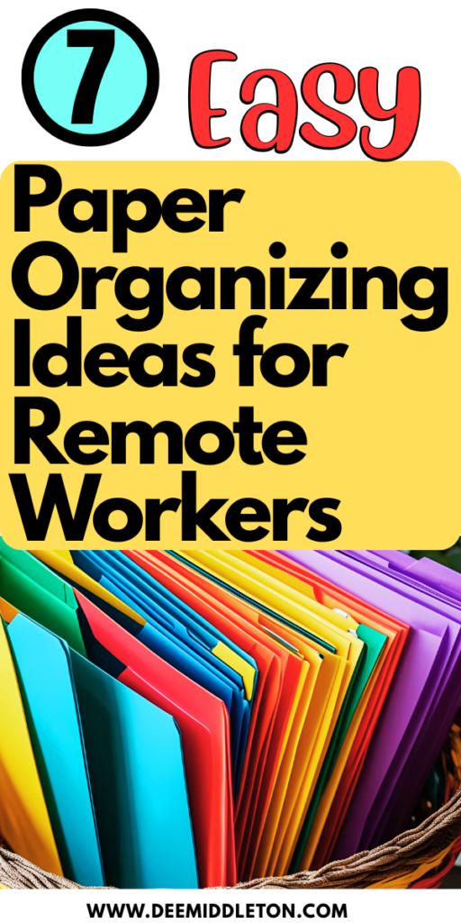 7 Easy Paper Organizing Ideas for Remote Workers - Organizing Paperwork Without A Filing CabinetDiy Filing SystemHome Document Organization IdeasHow To Store PaperworkOrganize Business PaperworkOrganizing An Office At HomeOrganizing Files Without A File CabinetOrganizing Office CabinetsFiling Storage