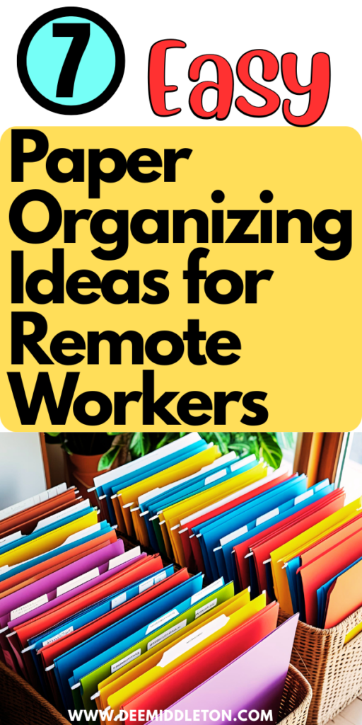 7 Easy Paper Organizing Ideas for Remote Workers - Organizing Paperwork Without A Filing CabinetDiy Filing SystemHome Document Organization IdeasHow To Store PaperworkOrganize Business PaperworkOrganizing An Office At HomeOrganizing Files Without A File CabinetOrganizing Office CabinetsFiling Storage