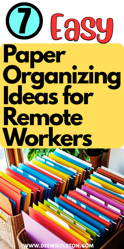 7 Easy Paper Organizing Ideas for Remote Workers - Organizing Paperwork Without A Filing CabinetDiy Filing SystemHome Document Organization IdeasHow To Store PaperworkOrganize Business PaperworkOrganizing An Office At HomeOrganizing Files Without A File CabinetOrganizing Office CabinetsFiling Storage