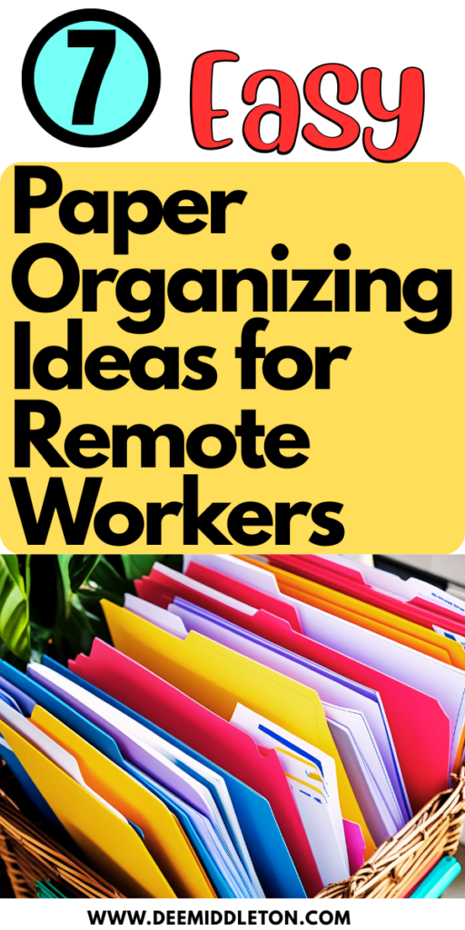 7 Easy Paper Organizing Ideas for Remote Workers - Organizing Paperwork Without A Filing CabinetDiy Filing SystemHome Document Organization IdeasHow To Store PaperworkOrganize Business PaperworkOrganizing An Office At HomeOrganizing Files Without A File CabinetOrganizing Office CabinetsFiling Storage