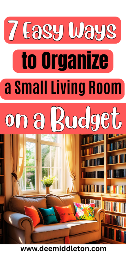 7 Easy Ways to Organize a Small Living Room on a Budget - Rental Friendly StorageHow To Organize Books In A Small ApartmentTiny Apartment Storage Storage Ideas For Small ApartmentsBudget-friendly Home Storage TipsBudget-friendly Apartment Decorating TipsBudget-friendly Apartment Setup TipsSmall Apartment Storage HacksApartment Storage Hacks