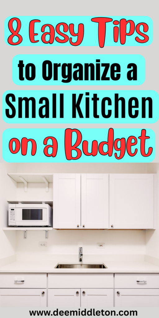 8 Easy Tips to Organize a Small Kitchen on a Budget - Diy Small Kitchen Storage IdeasSpace For KitchenStorage Shelves For KitchenKitchen With Few CabinetsCreative Storage For Small KitchensUtilizing Small Kitchen SpaceSmall Apartment Organization KitchenLess Cabinets In KitchenPantry For Small Kitchen Space Saving