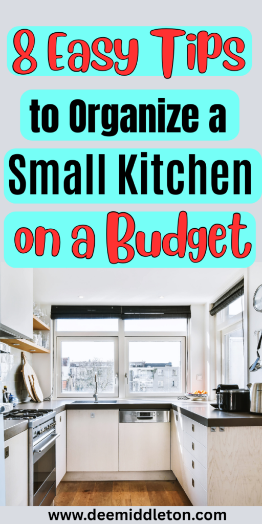 8 Easy Tips to Organize a Small Kitchen on a Budget - Diy Small Kitchen Storage IdeasSpace For KitchenStorage Shelves For KitchenKitchen With Few CabinetsCreative Storage For Small KitchensUtilizing Small Kitchen SpaceSmall Apartment Organization KitchenLess Cabinets In KitchenPantry For Small Kitchen Space Saving