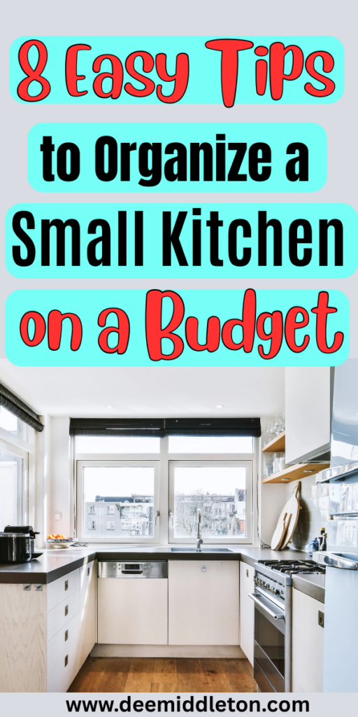 8 Easy Tips to Organize a Small Kitchen on a Budget - Diy Small Kitchen Storage IdeasSpace For KitchenStorage Shelves For KitchenKitchen With Few CabinetsCreative Storage For Small KitchensUtilizing Small Kitchen SpaceSmall Apartment Organization KitchenLess Cabinets In KitchenPantry For Small Kitchen Space Saving
