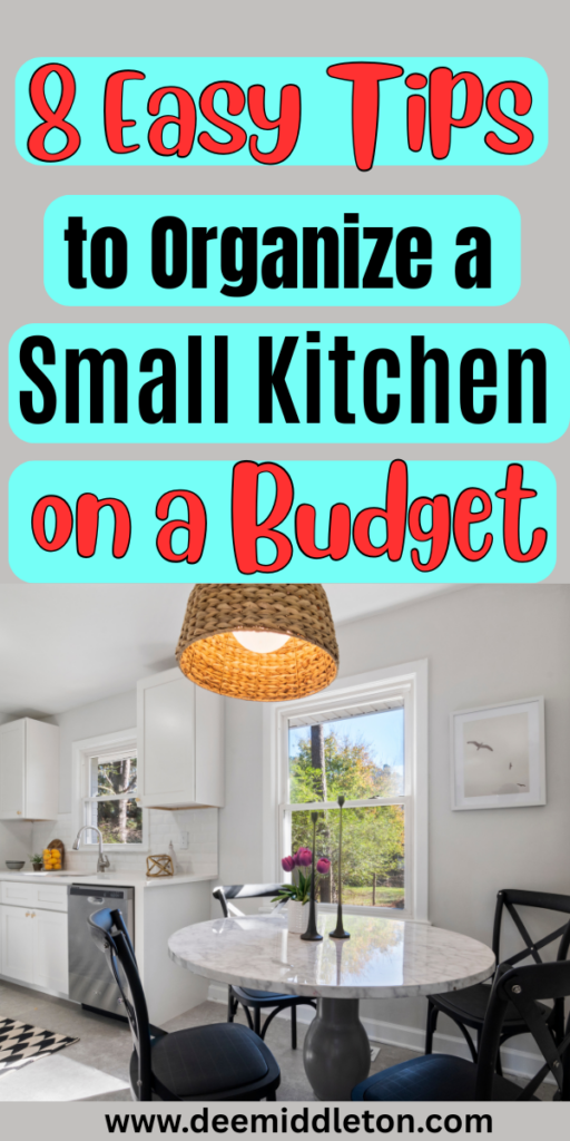 8 Easy Tips to Organize a Small Kitchen on a Budget - Diy Small Kitchen Storage IdeasSpace For KitchenStorage Shelves For KitchenKitchen With Few CabinetsCreative Storage For Small KitchensUtilizing Small Kitchen SpaceSmall Apartment Organization KitchenLess Cabinets In KitchenPantry For Small Kitchen Space Saving