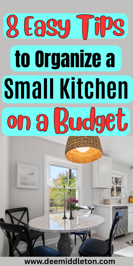 8 Easy Tips to Organize a Small Kitchen on a Budget - Diy Small Kitchen Storage IdeasSpace For KitchenStorage Shelves For KitchenKitchen With Few CabinetsCreative Storage For Small KitchensUtilizing Small Kitchen SpaceSmall Apartment Organization KitchenLess Cabinets In KitchenPantry For Small Kitchen Space Saving