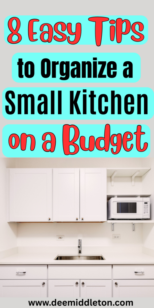 8 Easy Tips to Organize a Small Kitchen on a Budget - Diy Small Kitchen Storage IdeasSpace For KitchenStorage Shelves For KitchenKitchen With Few CabinetsCreative Storage For Small KitchensUtilizing Small Kitchen SpaceSmall Apartment Organization KitchenLess Cabinets In KitchenPantry For Small Kitchen Space Saving