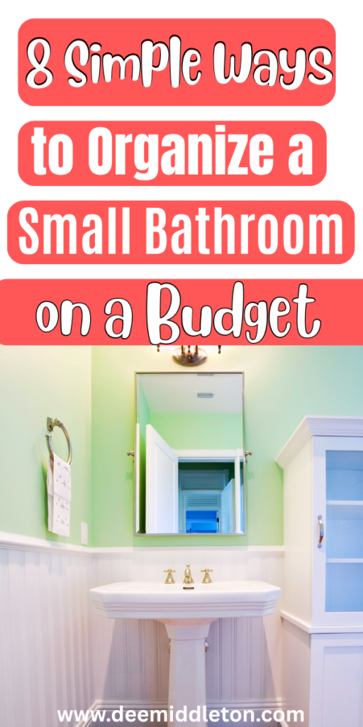 8 Simple Ways to Organize a Small Bathroom on a Budget - How To Organize A Tiny BathroomOrganize Tiny BathroomBathroom With No Counter SpaceBathroom Organization Tips For Tight SpacesOrganizing A Small BathroomOrganizing Small BathroomsOrganize Small Bathrooms EfficientlySmall Bathroom Cabinet OrganizationOrganize Bathroom Efficiently