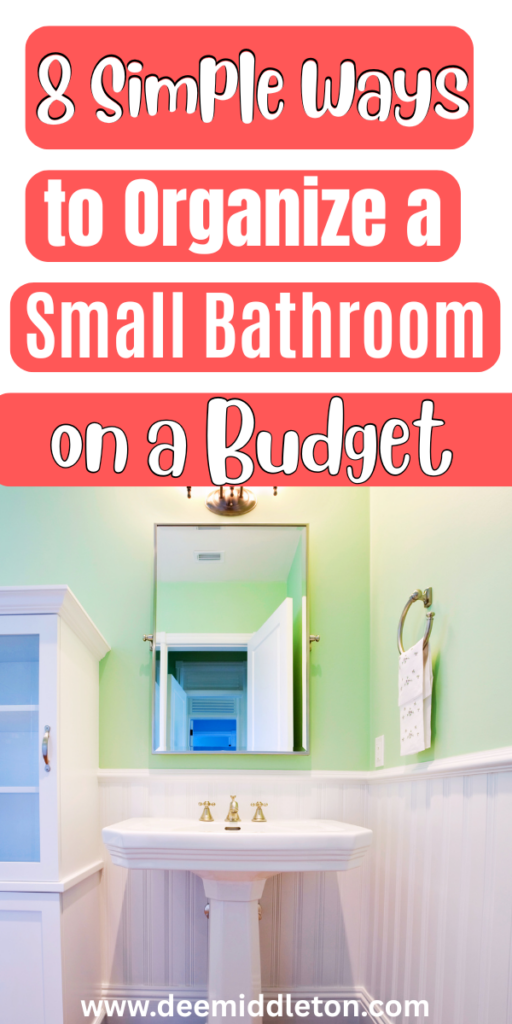 8 Simple Ways to Organize a Small Bathroom on a Budget - How To Organize A Tiny BathroomOrganize Tiny BathroomBathroom With No Counter SpaceBathroom Organization Tips For Tight SpacesOrganizing A Small BathroomOrganizing Small BathroomsOrganize Small Bathrooms EfficientlySmall Bathroom Cabinet OrganizationOrganize Bathroom Efficiently